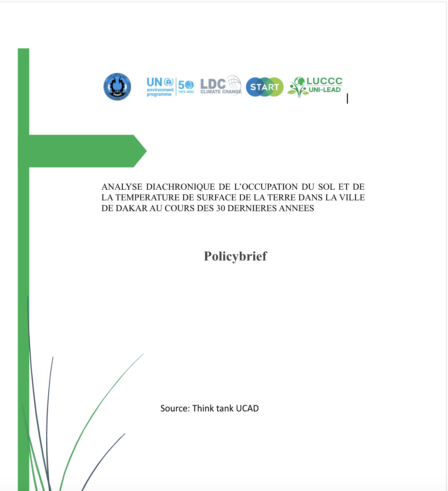 Sustainable Cities Task Force Policy Brief- French